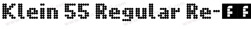 Klein 55 Regular Re字体转换